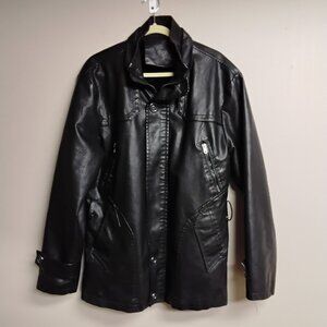 Unbranded Men's Faux Leather Jacket Size 2XL #619